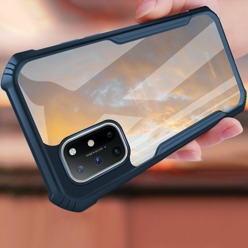 Cases & Covers |  Bakeey For Oneplus 8T Case With Bumpers Shockproof Anti-Fingerprint Transparent Acrylic Protective Case