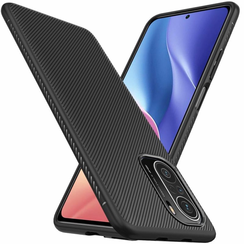 Cases & Covers |  Bakeey For Poco F3 Global Version Case Carbon Fiber Texture Slim Soft Silicone Shockproof Protective Case Back Cover