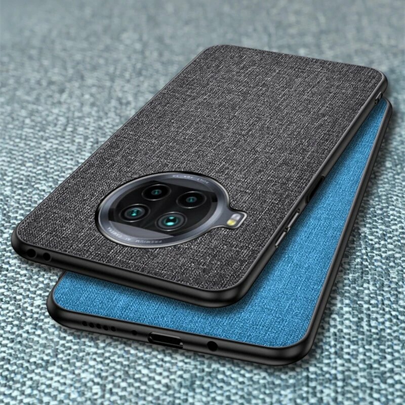 Cases & Covers |  Bakeey For Xiaomi Mi 10T Lite 5G / Redmi Note 9 Pro 5G Case Business Breathable Canvas Texture Sweatproof Shockproof Tpu Protective Case Non-Original