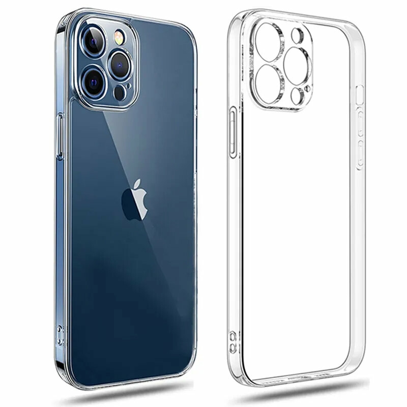 Cases & Covers |  Transparent Phone Case For Iphone 13 14 15 Silicone Soft Cover For Iphone 13 13 Mini 13 Pro 13 Pro Max Smartphone Clear Back Cover