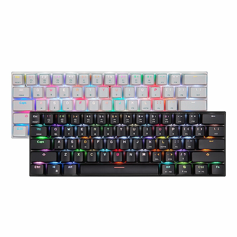 Keyboards & Mouse |  Motospeed Sk62 61 Kyes Tri-Mode Mechanical Gaming Keyboard Bt+2.4G+Wired Rgb Backlit Gaming Keyboard