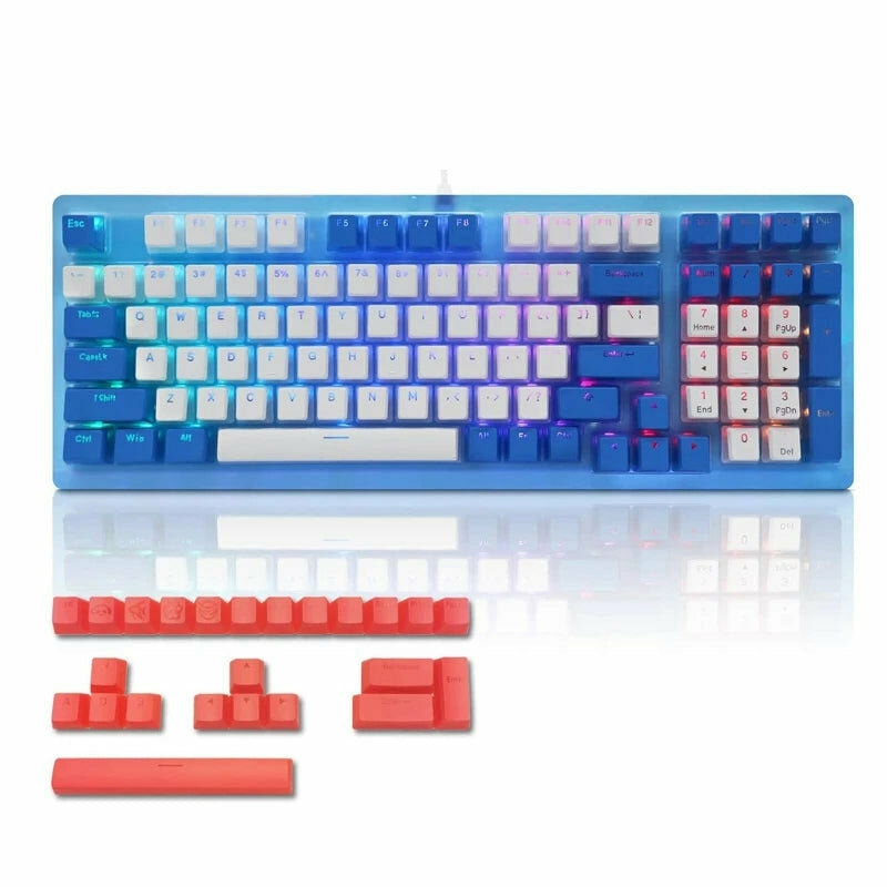 Keyboards & Mouse |  Womier K98 Wired Hotswap Rgb Mechanical Keyboard 96% Layout Gateron Mechanical Switch Pudding Acrylic For Mac Windows Gamer