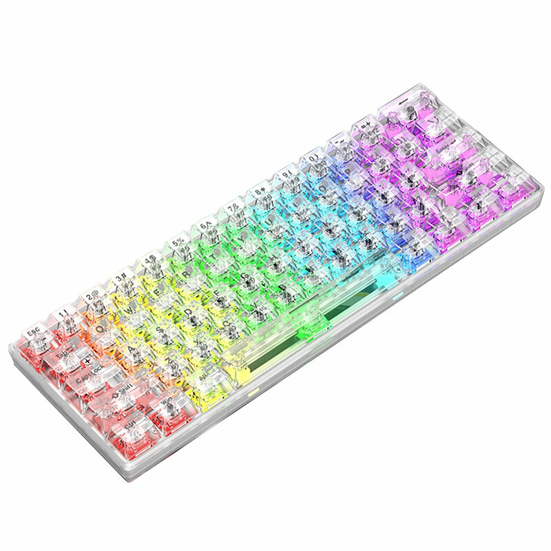 Keyboards & Mouse |  Xunsvfox K30 61 Keys Mechanical Gaming Keyboard Hot Swappable Rgb Type-C Rechargeable 60% Layout Gaming Keyboard