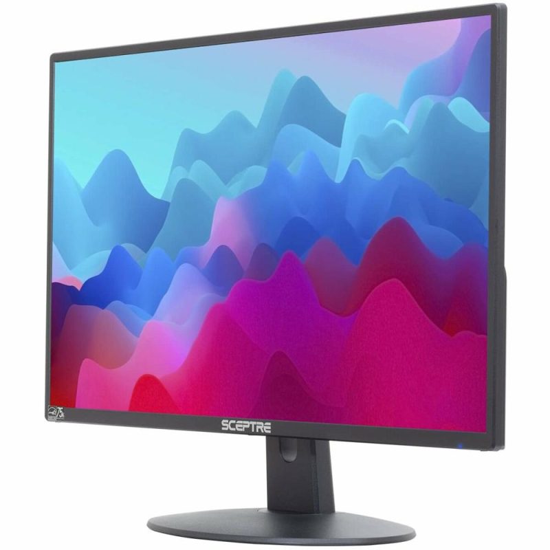 Monitors |  Sceptre 20" 1600X900 75Hz Thin Led Monitor 2X Hdm Vga Built-In Speakers Machine Black Wide Viewing Angle 170° (Horizontal) / 160° (Vertical)