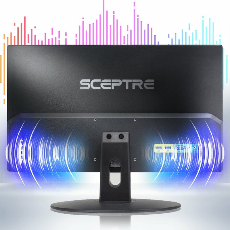 Monitors |  Sceptre 20" 1600X900 75Hz Thin Led Monitor 2X Hdm Vga Built-In Speakers Machine Black Wide Viewing Angle 170° (Horizontal) / 160° (Vertical)