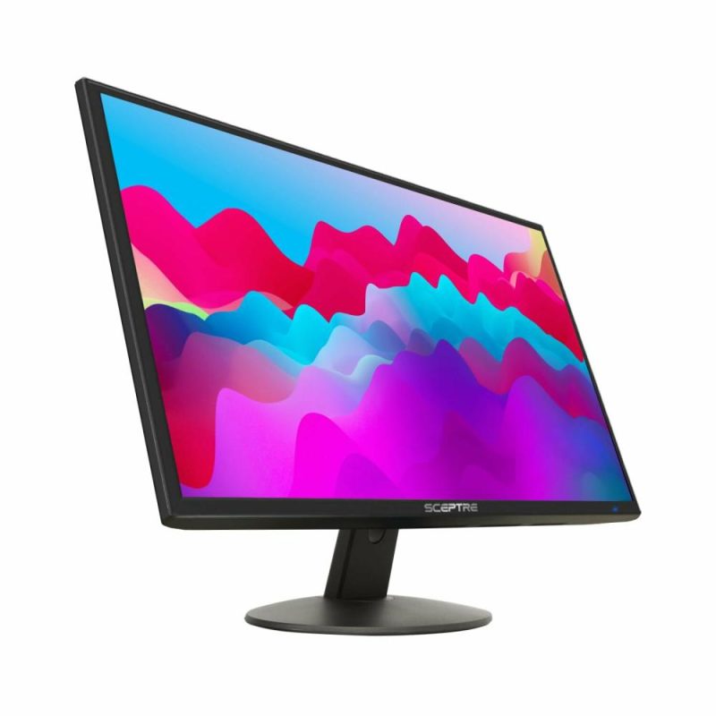 Monitors |  Sceptre 22 Inch 75Hz 1080P Led Monitor 99% Srgb Hdm X2 Vga Build-In Speakers Machine Black (E225W-19203R Series)