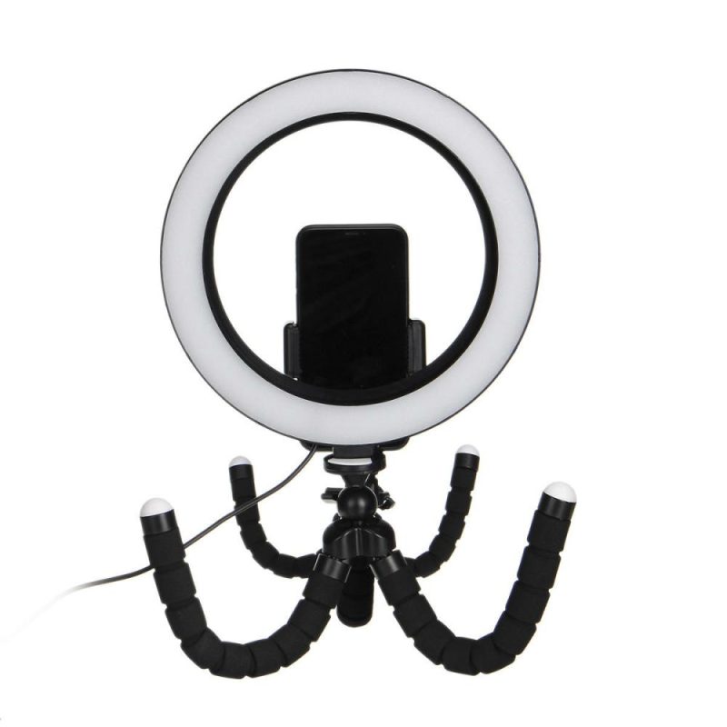 Mounts & Holders |  8.3 Inch Tripod Live Stream Selfie Led Ring Light Fill Light With Phone Holder