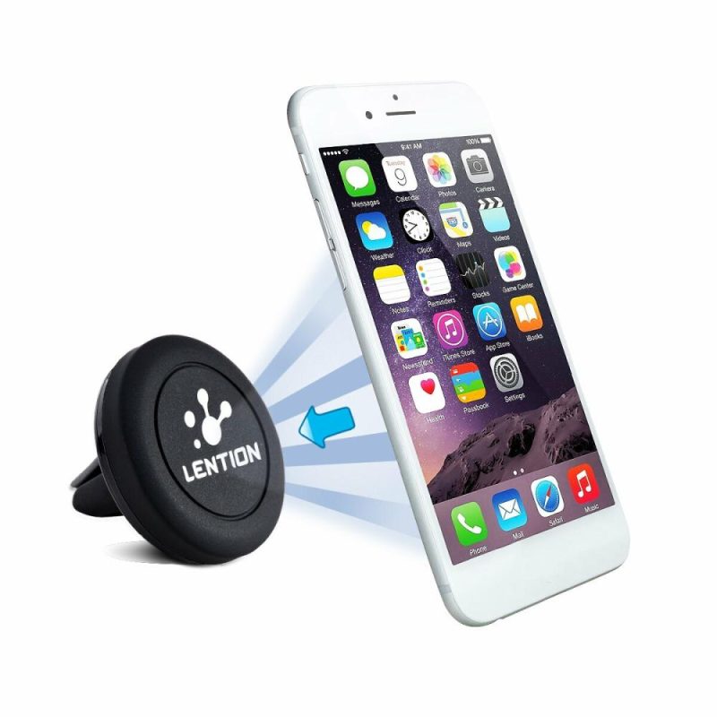 Mounts & Holders |  Lention A500 360° Rotation Magnetic Car Air Vent Phone Holder Mount Bracket For Iphone 13 12 Poco X3 F3