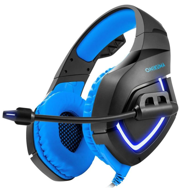 Portable Audio Devices |  Onikuma K1-B Gaming Headphone Flexible Light Bass Stereo Over Ear Headset Headphone With Mic