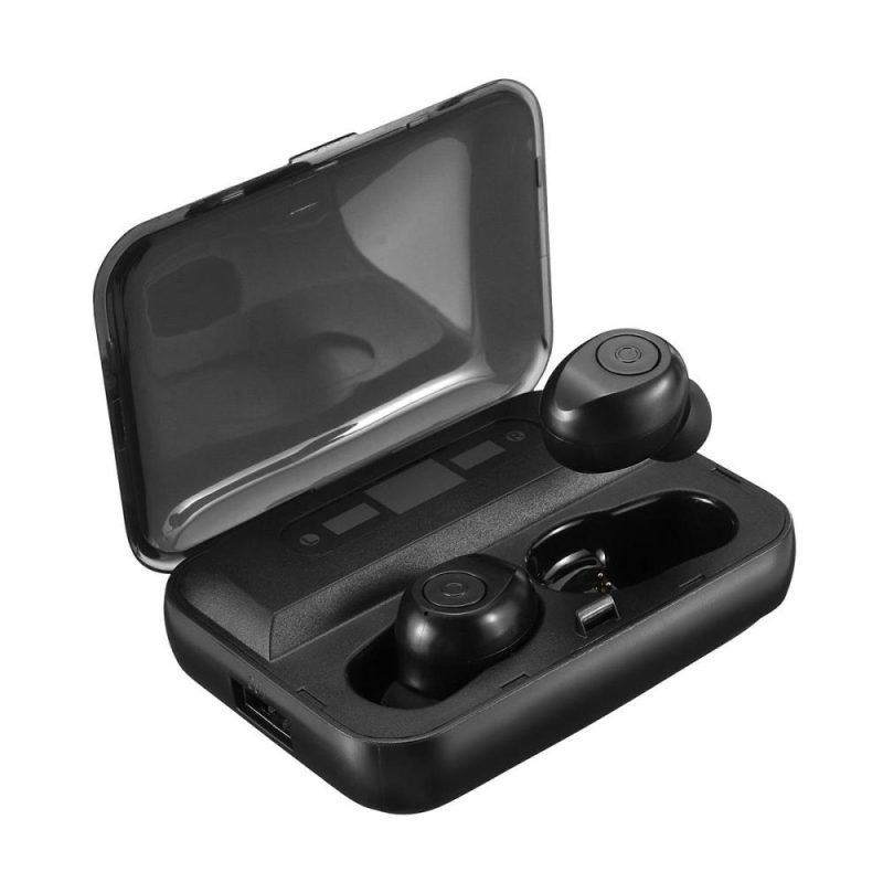 Portable Audio Devices |  Tws Wireless Bluetooth 5.0 Earphone Dual Led Power Display 1300Mah Type-C Charge Ipx7 Waterproof Headphone With Mic