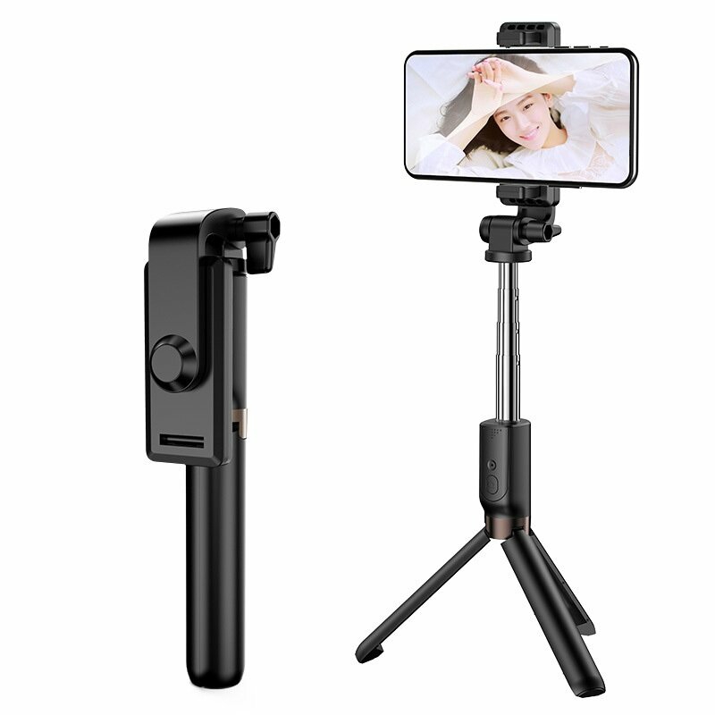 Selfie Sticks & Handheld Ptz |  Stainless Steel All-In-One Portable Selfie Stick Bluetooth Remote Control Foldable Tripod For Live Broadcast